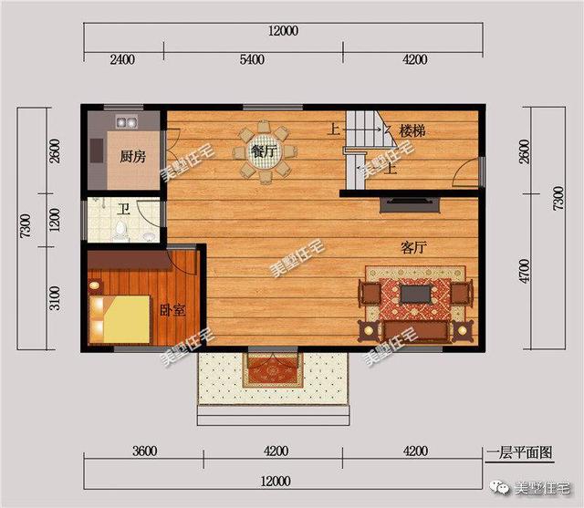 100平米左右的小戶型農(nóng)村自建房，美觀大方，造價(jià)低