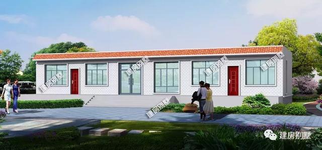 兩套一層自建房圖紙，分別建在南方和北方，第二棟建好15萬入住