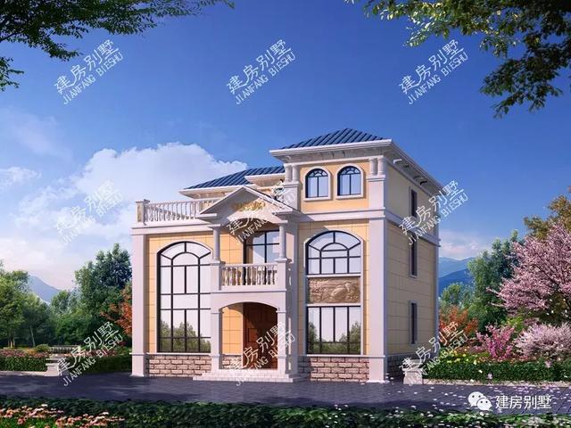 這兩套自建別墅戶型，廚房單獨建，外觀很相似，兩棟我都愛