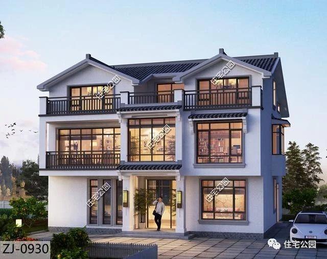 新中式別墅應該怎么修建？分享一套12X10米戶型設計