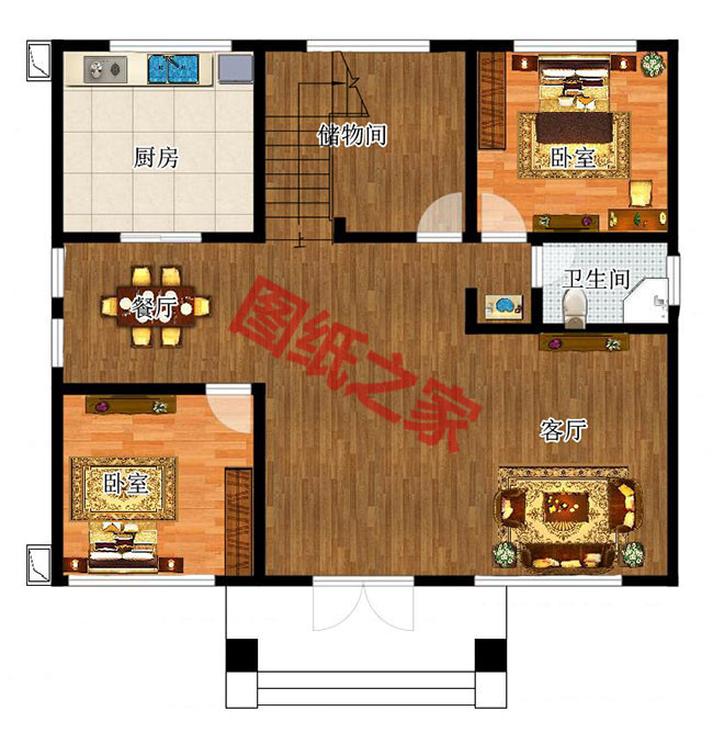 精致美觀2層半農村房屋全部圖片，絕對是村里最亮眼的！