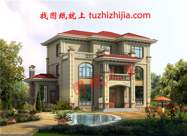 精致美觀2層半農村房屋全部圖片，絕對是村里最亮眼的！