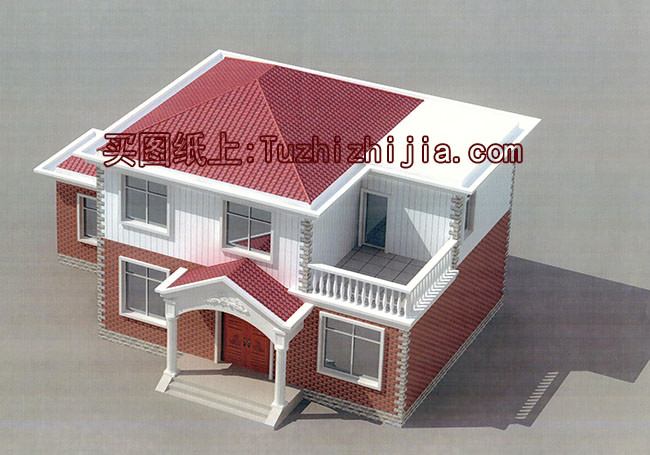 12x10米農村建房圖紙，120平二層小洋樓設計圖