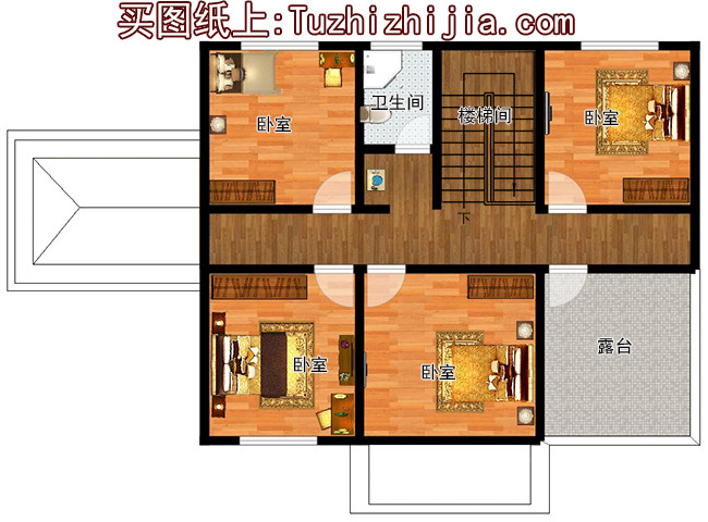 12x10米農村建房圖紙，120平二層小洋樓設計圖