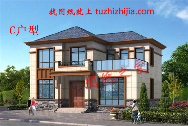 12x10米農村建房圖紙，120平二層小洋樓設計圖