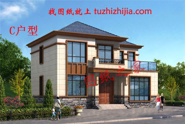 12x10米農村建房圖紙，120平二層小洋樓設計圖