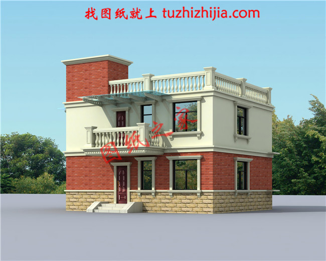 12x10米農村建房圖紙，120平二層小洋樓設計圖