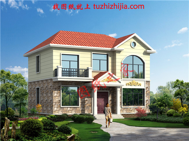 12x10米農村建房圖紙，120平二層小洋樓設計圖