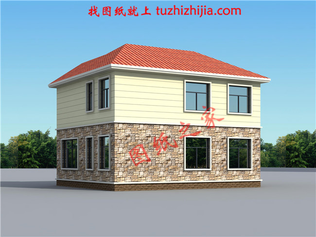 12x10米農村建房圖紙，120平二層小洋樓設計圖