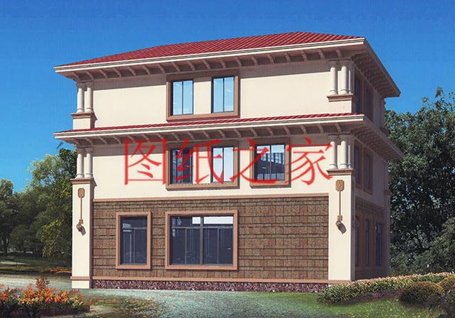 現代風三層別墅設計圖，13X14米、14X13米的戶型非常接地氣！