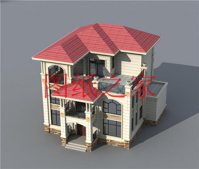 現代風三層別墅設計圖，13X14米、14X13米的戶型非常接地氣！