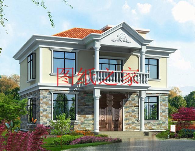 4套100平米左右的二層別墅，美觀大氣、方正實用，大家都喜歡！