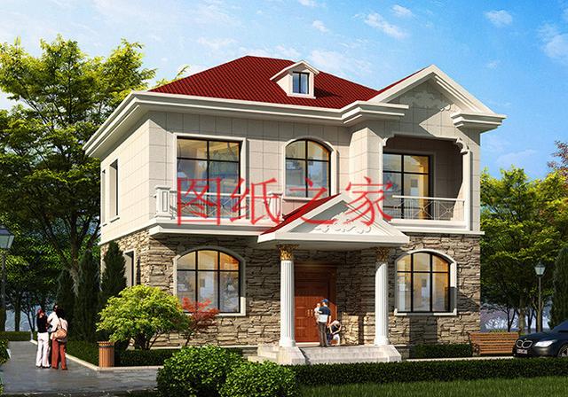 4套100平米左右的二層別墅，美觀大氣、方正實用，大家都喜歡！