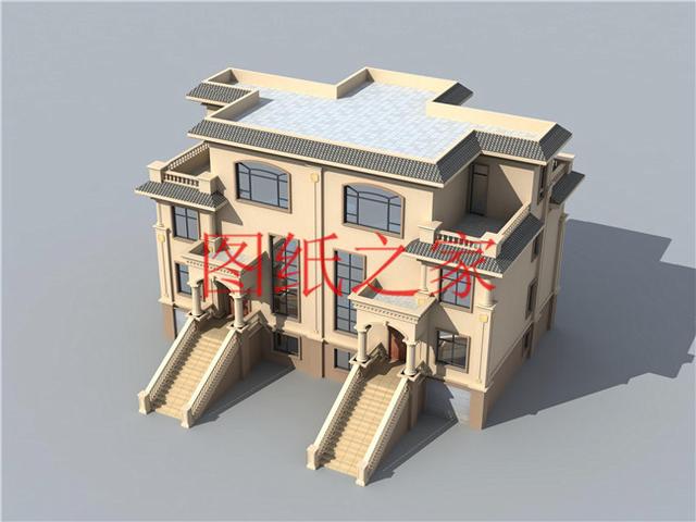 推薦6套三層農村雙拼別墅，比獨棟別墅更加大氣實惠！