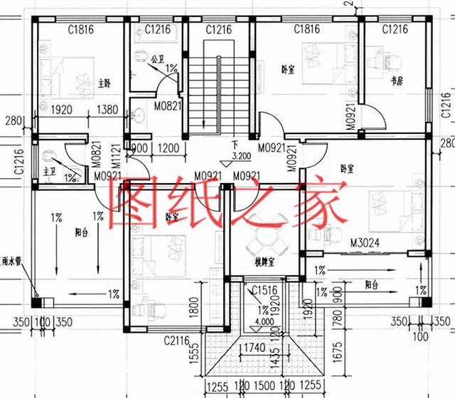 尺寸相反的農(nóng)村三層別墅，11X14、14X11米，來看看他們的區(qū)別！