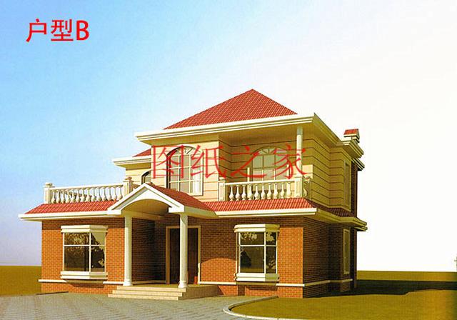 農村自建獨棟二層別墅，方正大戶型，實用又奢華！