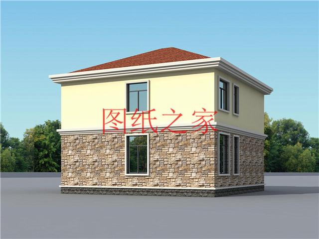 3套10X12米的農村二層別墅，占地面積小，美觀大方又實用！