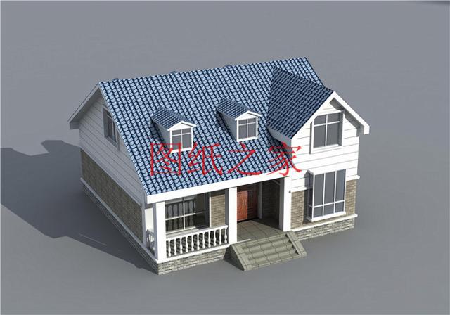 3套10X12米的農村二層別墅，占地面積小，美觀大方又實用！