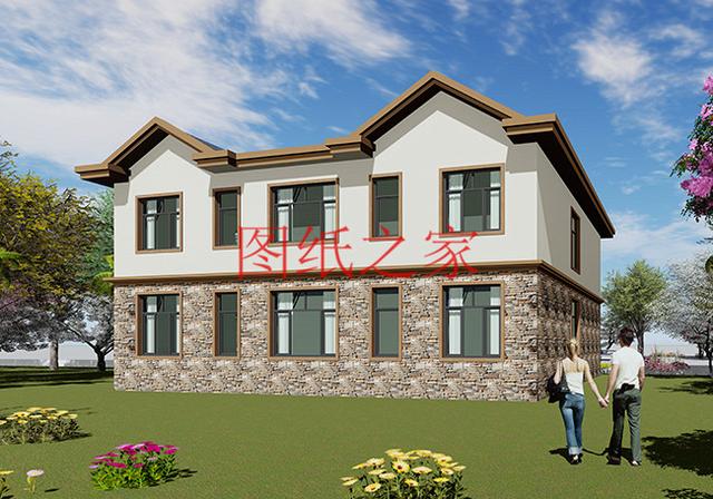 3套農(nóng)村二層別墅，15米X12米、12米X15米，你更喜歡哪個(gè)戶型？