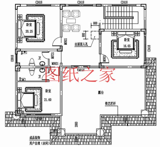 3套140平三層別墅，尺寸分別是11X13米和13X11米，供大家參考！