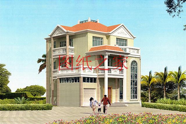 歐式三層農村別墅，13X15米、15X13米還帶露臺，美觀大氣上檔次！