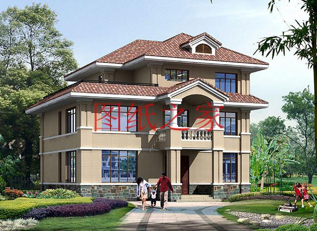 歐式三層農村別墅，13X15米、15X13米還帶露臺，美觀大氣上檔次！