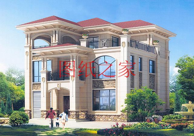 歐式三層農村別墅，13X15米、15X13米還帶露臺，美觀大氣上檔次！