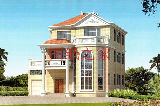 歐式三層農村別墅，13X15米、15X13米還帶露臺，美觀大氣上檔次！