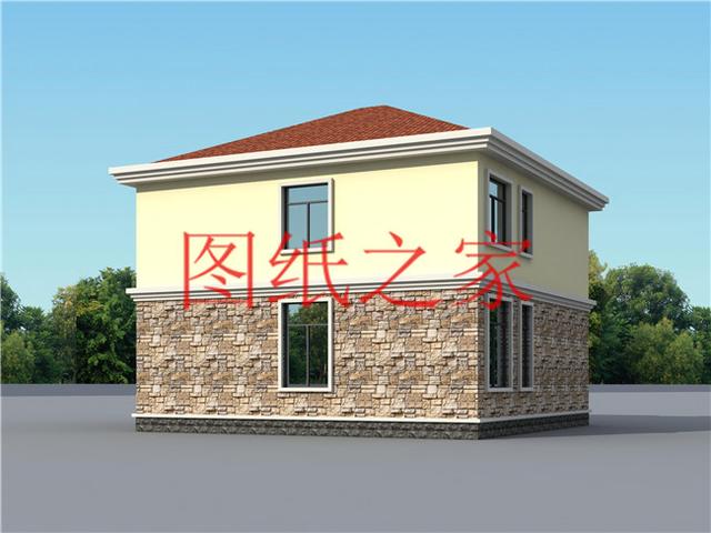 小宅基地就建一套11X12米農村二層別墅，造價才20萬，經濟實用！