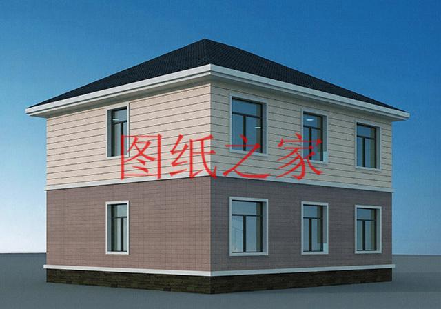 小宅基地就建一套11X12米農村二層別墅，造價才20萬，經濟實用！