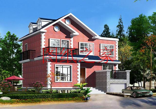 小宅基地就建一套11X12米農村二層別墅，造價才20萬，經濟實用！