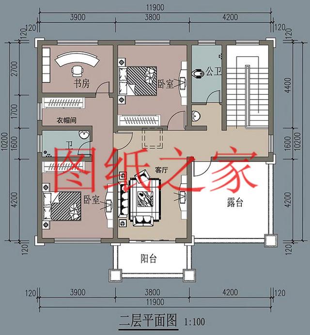 120平農村二層別墅，12X10米、10X12米兩種尺寸，25萬搞定！