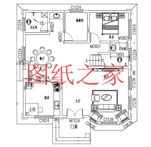 120平農村二層別墅，12X10米、10X12米兩種尺寸，25萬搞定！