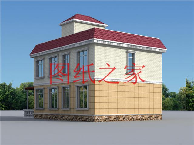 120平農村二層別墅，12X10米、10X12米兩種尺寸，25萬搞定！