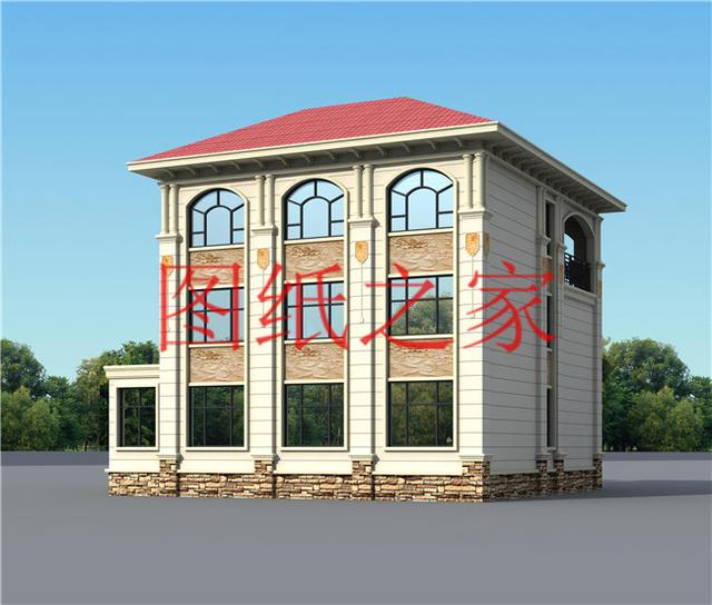 現代風三層別墅，布局合理，13X14米、14X13米的戶型非常接地氣！