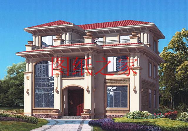 現代風三層別墅，布局合理，13X14米、14X13米的戶型非常接地氣！