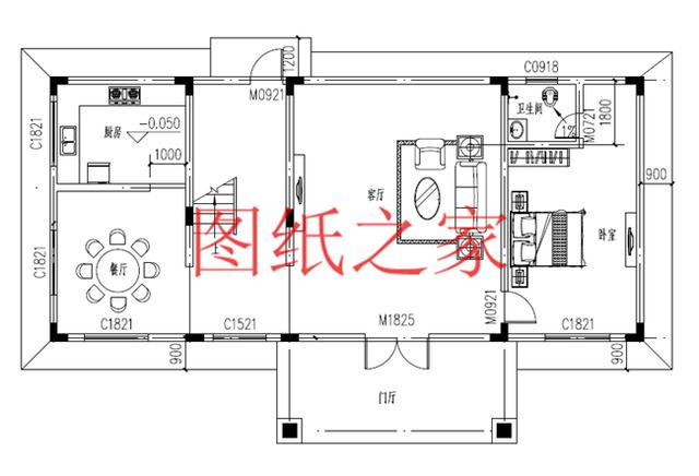 簡(jiǎn)潔實(shí)用的農(nóng)村二層別墅，非常適合宅基地是長(zhǎng)方形的家庭修建！