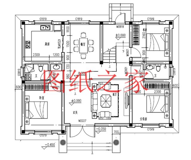 簡(jiǎn)潔實(shí)用的農(nóng)村二層別墅，非常適合宅基地是長(zhǎng)方形的家庭修建！