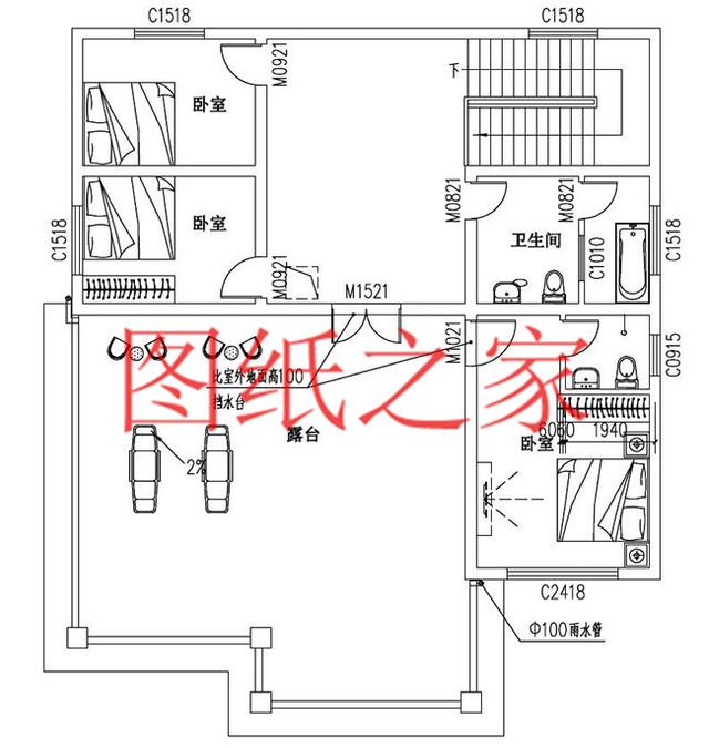 簡單大氣150平三層自建別墅，13X12米、12X13米兩個戶型供你選擇