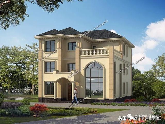 推薦12款三層農村別墅戶型設計，豪華款和樸素款都有，第9款最好！