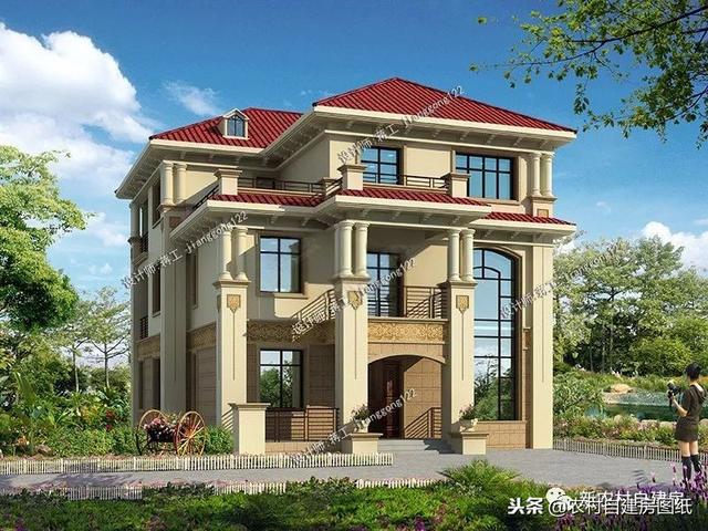 推薦12款三層農村別墅戶型設計，豪華款和樸素款都有，第9款最好！
