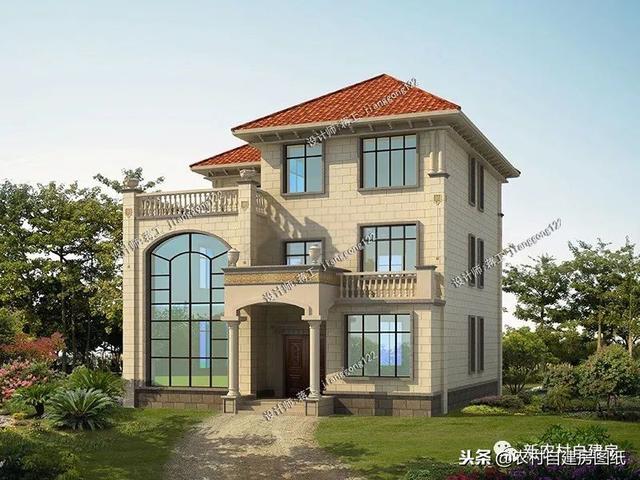 推薦12款三層農村別墅戶型設計，豪華款和樸素款都有，第9款最好！