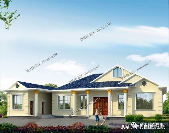 給父母建養老房，看看這5套帶煙囪的小別墅設計，柴火灶最接地氣