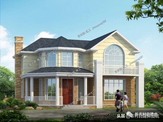 給父母建養老房，看看這5套帶煙囪的小別墅設計，柴火灶最接地氣