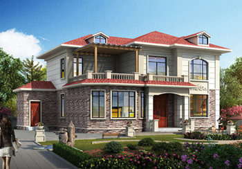 20萬農村二層小洋樓設計圖，帶鍋爐房，漂亮簡單實用