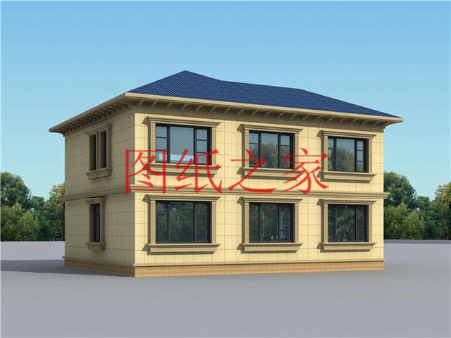 12X11米二層別墅，戶型方正造價20萬左右，非常經濟實用！