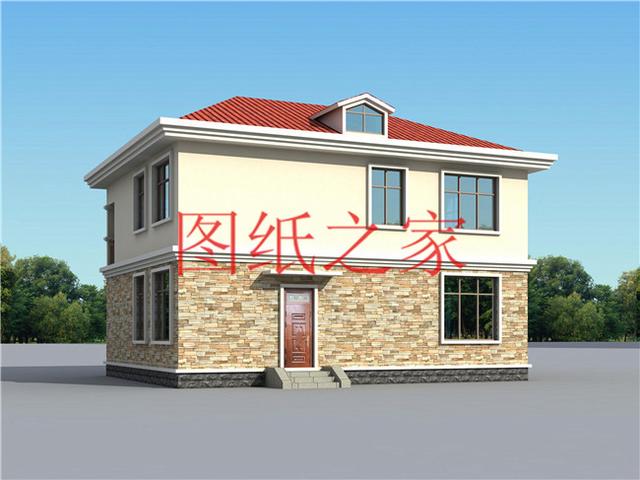 12X11米二層別墅，戶型方正造價20萬左右，非常經濟實用！