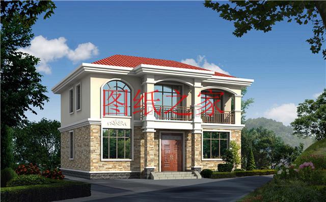 12X11米二層別墅，戶型方正造價20萬左右，非常經濟實用！