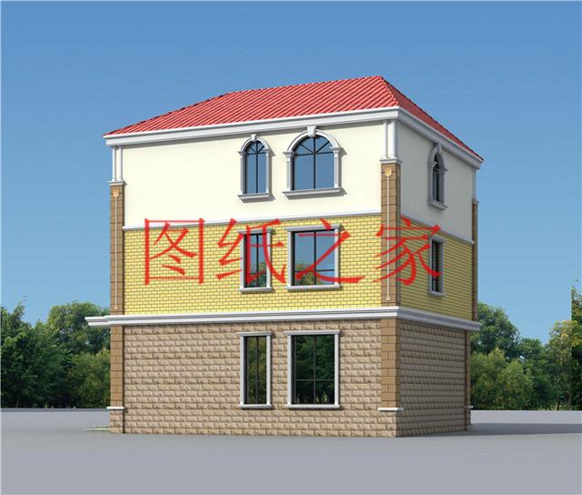 110平米左右的三層別墅，占地尺寸不到12X10米，一起來看看吧！