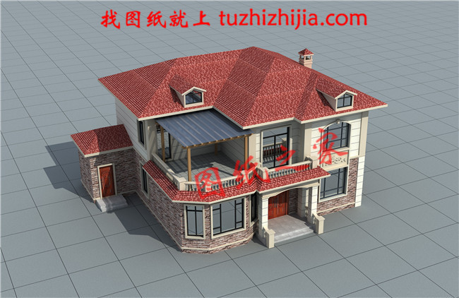 20萬農村二層小洋樓設計圖，帶鍋爐房，漂亮簡單實用